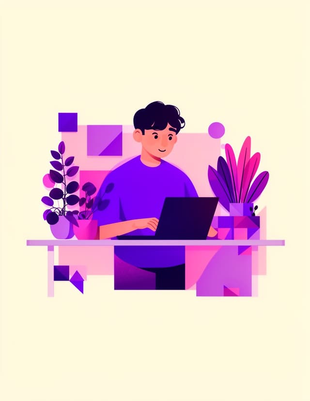 Exemplo de post no estilo Flat
