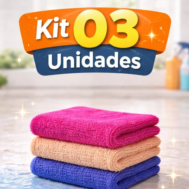 Kit Pano de Microfibra Gigante Avelulado, Pano de Copa, Cozinha Pano de Chão Alta Absorção