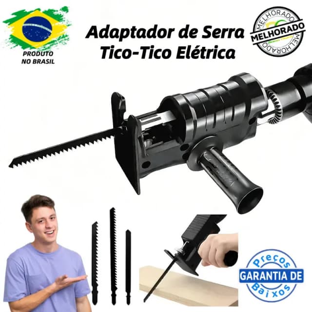 Kit Serra Adaptador De Serra Tico-Tico Elétrica Para Furadeira e Parafusadeira,Ferramenta de Corte p/Madeira
