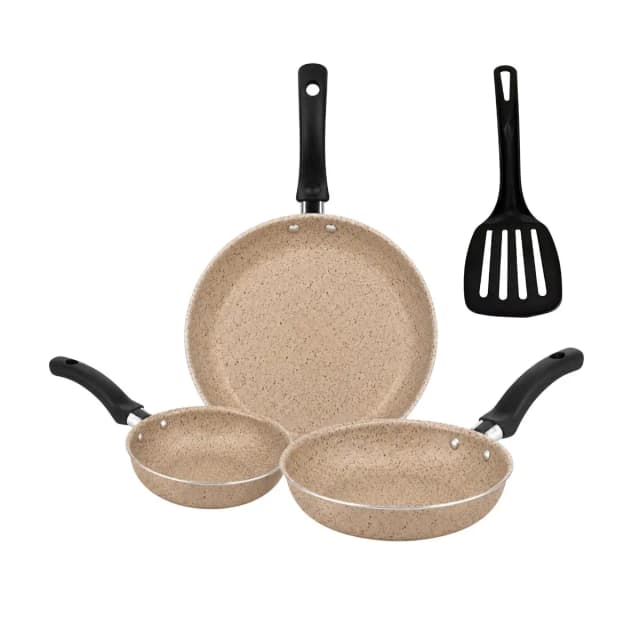 Conjunto 3 Frigideiras Com Espátula Antiaderente Alegrete
