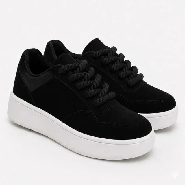 Tênis Masculino Camurça Feminino Cadarço Trançado StreetWear Envio Seguro