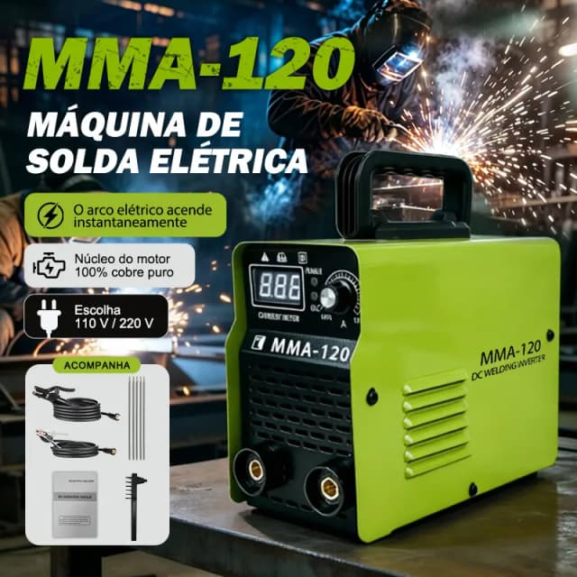 【Supremum】TOP VENDAS Máquina de Solda Inversora MMA-400 Bivolt 110V/220V, Tecnologia IGBT, Display Digital, Equipamento de Soldagem Portátil Automático