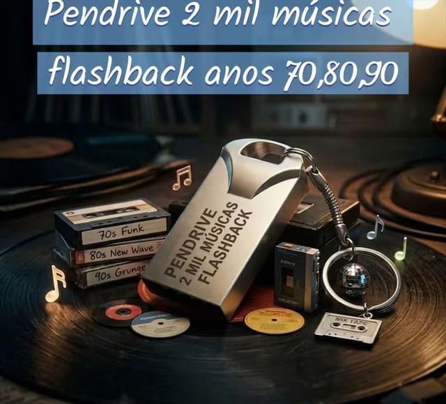 PENDRIVE 16 GB 2K FLASHBACK70/80/90