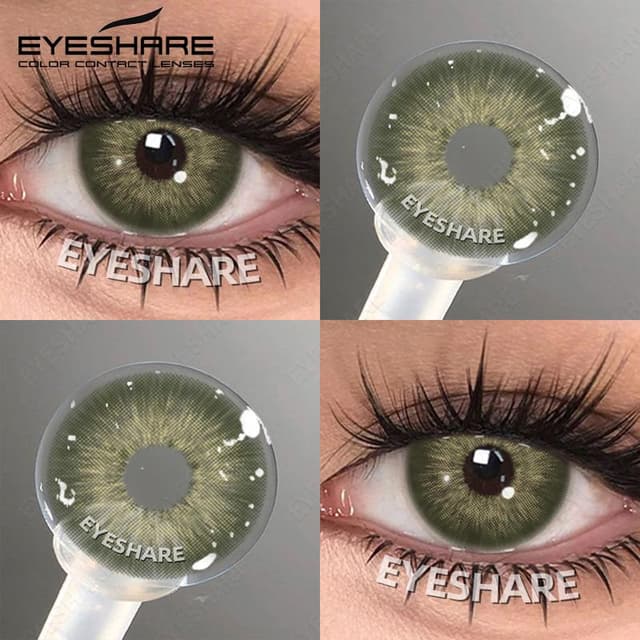 Eyeshare Lentes de Contato Coloridas PATTAYA (2 unidades) – Lentes Cosméticas com Visual Natural para Uso de 6 Meses
