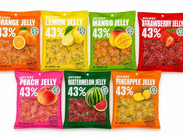 GUMMY DE FRUTAS 43% suco da Fruta | Balas Jelly Veggie 14 SABORES