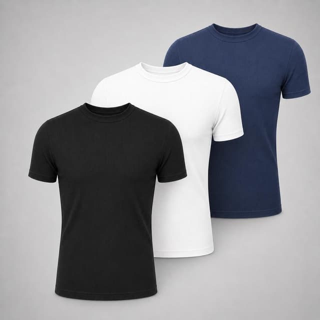 Kit 3 Camiseta Masculina Canelada Americana Slim Camiseta Basica Premium Rapper Streetwear