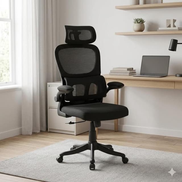 Cadeira De Escritório Presidente Ergonomica Lombar Regulavel Home Office 3