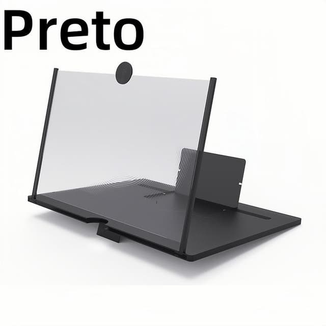 1 Kit Amplificador 3D 10 Polegadas Tela Grande Com Base Estavel Visao Ampliada Alivio Para Seus Olhos Leve E Portatil