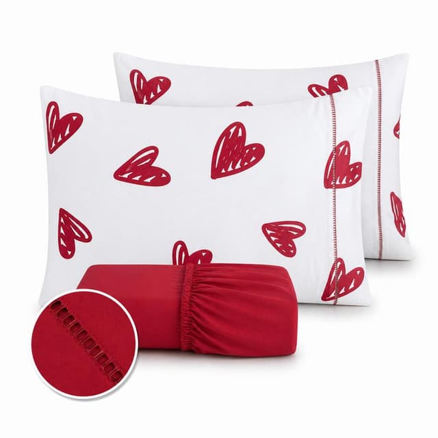 Jogo de Lençol Cama Solteiro Casal Queen King 400 fios Micropercal 03 Peças Ponto Palito Fronha Estampada Diversas Estampas