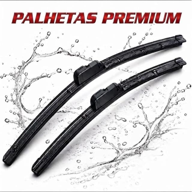 Par Palhetas Limpador de Parabrisa SIlicone Chuva Universal Alta Durabilidade