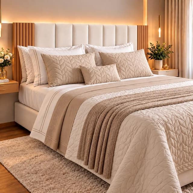 KIT DE CABECEIRA+PAINEL RIPADO LINHA PREMIUN PARA CAMA CASAL BOX QUEEN KING E SOLTEIRO