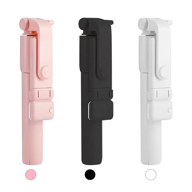 Tripé portátil profissional com controle remoto, compatível com telefones celulares.