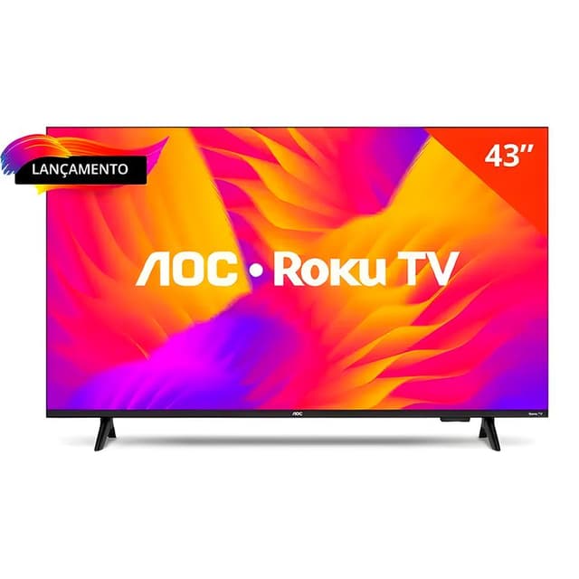 Smart TV AOC 43" 43S5155/78G Full HD LED Wifi Roku USB HDMI