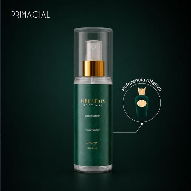 Body Splash Masculino Vibration 200ml by Primacial
