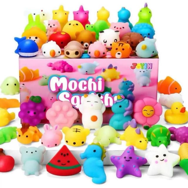 KIT Squishy Bichinho Macio Fofo de Apertar Anti Stress Mochi De Brincar Pop It Fidget