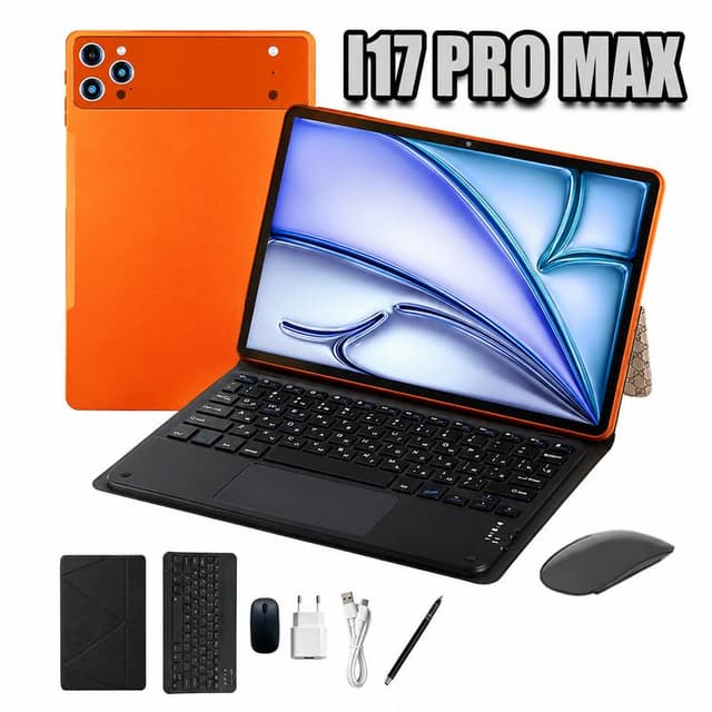 2026 Tablet i17 promax mouse teclado 12GB RAM 512GB ROM Android 13 com case 10,1 polegadas câmera 16MP 32MP