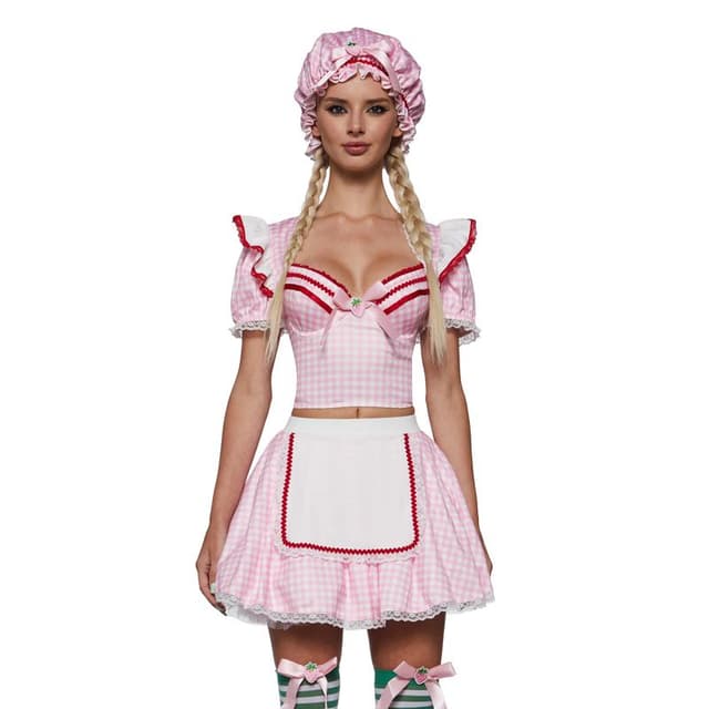 Strawberry Confection Girl Costume