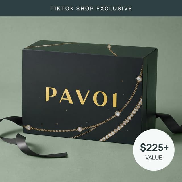 PAVOI 14K Gold Plated Jewelry Advent Calendar - 12 Days of Sparkle & Surprises - The Perfect Holiday Gift