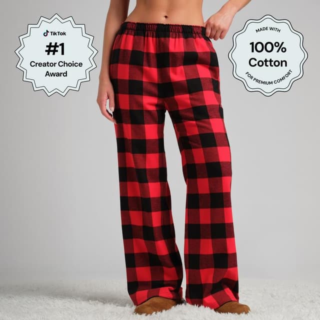 Comfrt | Flannel Pajama Pants | 100% Cotton Flannel PJ Pants For Men & Women