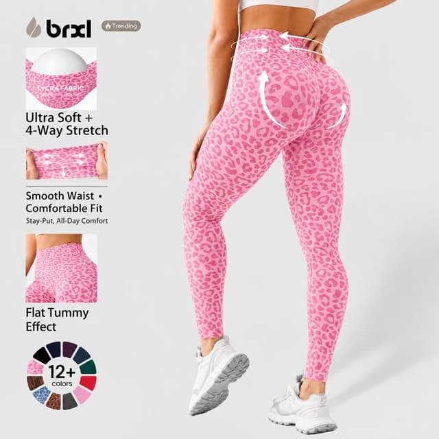 BRXL【Discount for live】Women's Seamless Lycra High-Waisted Yoga Leggings, Tummy Control, Butt Lifting Activewear Finds for Breathable Workout Comfort (Live Stream Discount Available)