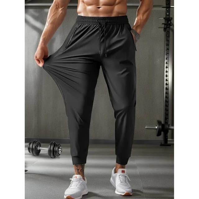 Calça Jogger Unissex Fitness – Poliamida Premium com Caimento Slim