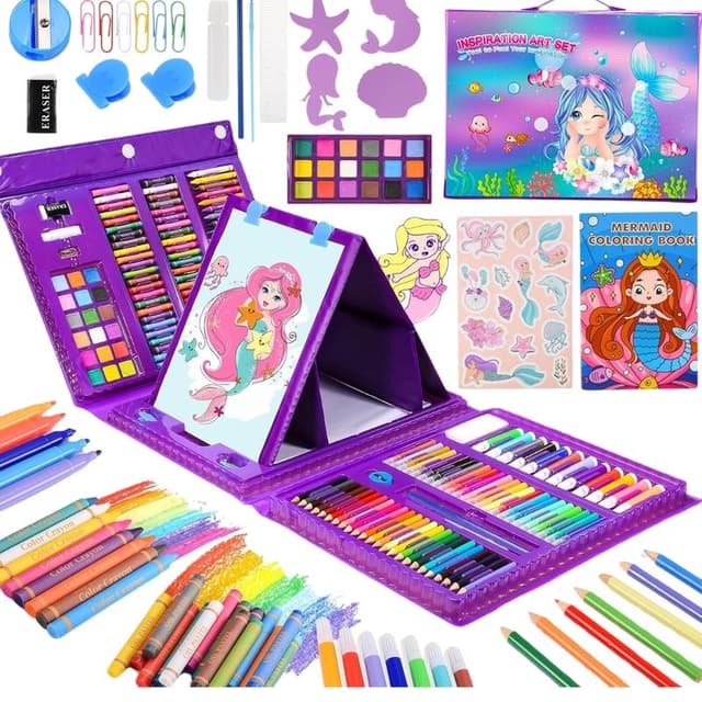 Maleta De Pintura Infantil Estojo Para Colorir Com Desenho