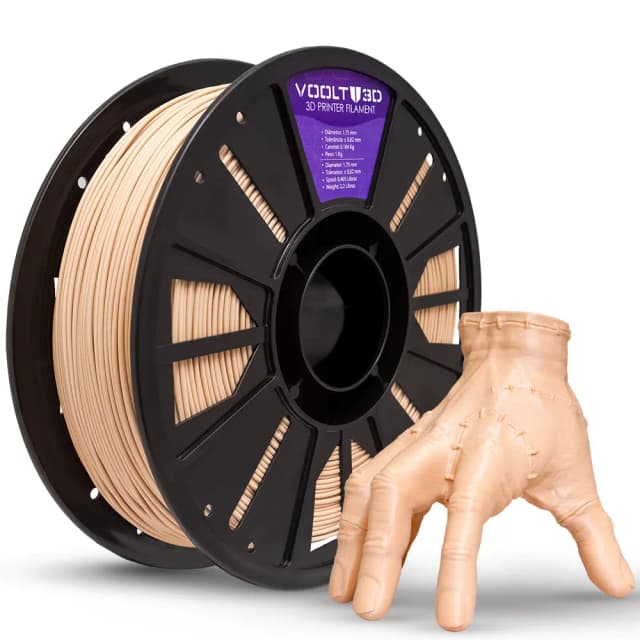 Filamento Pla Bege Caucasiano 1kg Impressão Voolt3D Fabricação Nacional