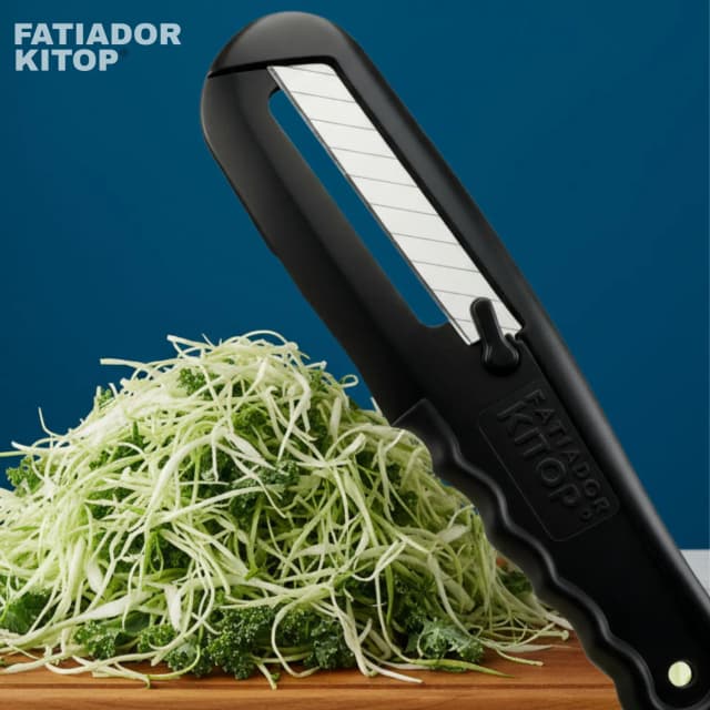 Fatiador Legumes Kitop Corta Couve Fininho Fácil Prático