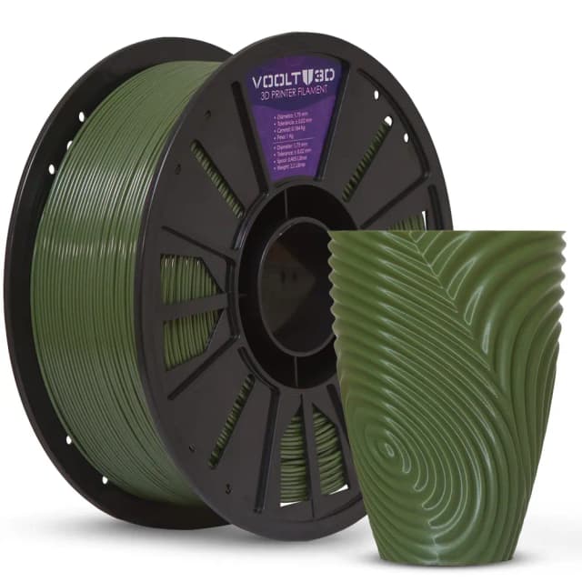 Filamento Petg Hf Verde Oliva 1kg Impressão Voolt3d