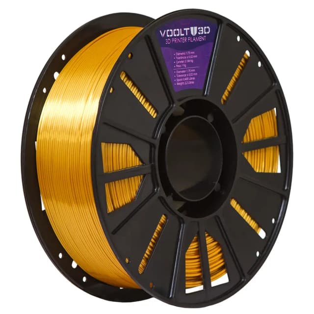 Filamento Pla Ultra Silk Dourado 1,75mm 1kg Voolt3d