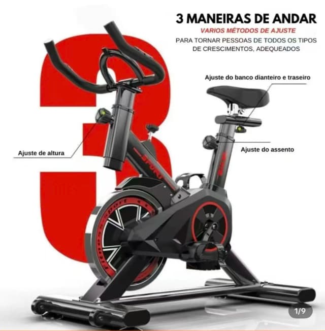 Bicicleta Bike Ergometrica Spining Academia Fitness Profissional 120kg