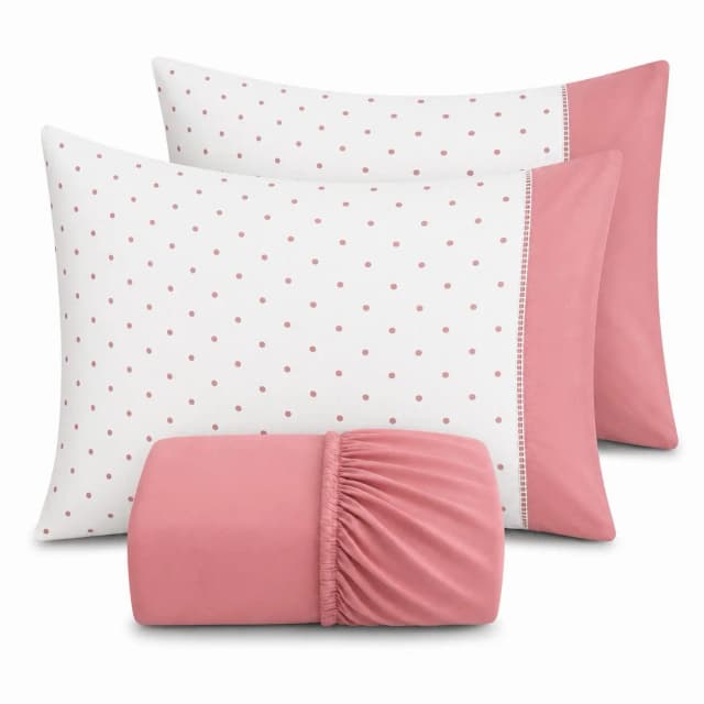 Jogo de Lençol Cama Solteiro Casal Queen King 400 fios Micropercal 03 Peças Ponto Palito Fronha Estampada Diversas Estampas