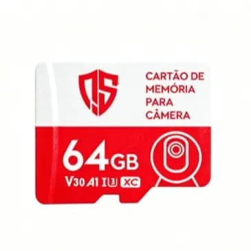 Cartão de Memória Micro SD Original 64GB/128GB V30 U3 A1 com Alta Velocidade de Leitura, Ideal para Câmera de Segurança